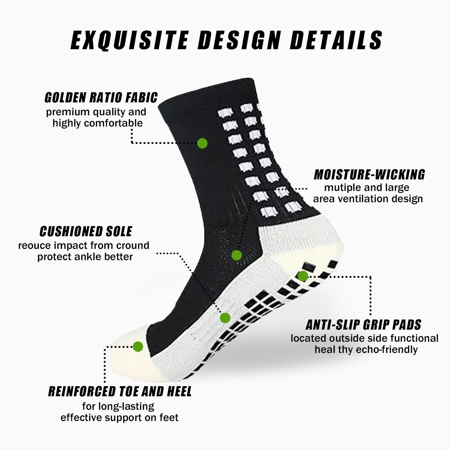 Premium Non-Slip Sports Socks for Young Athletes