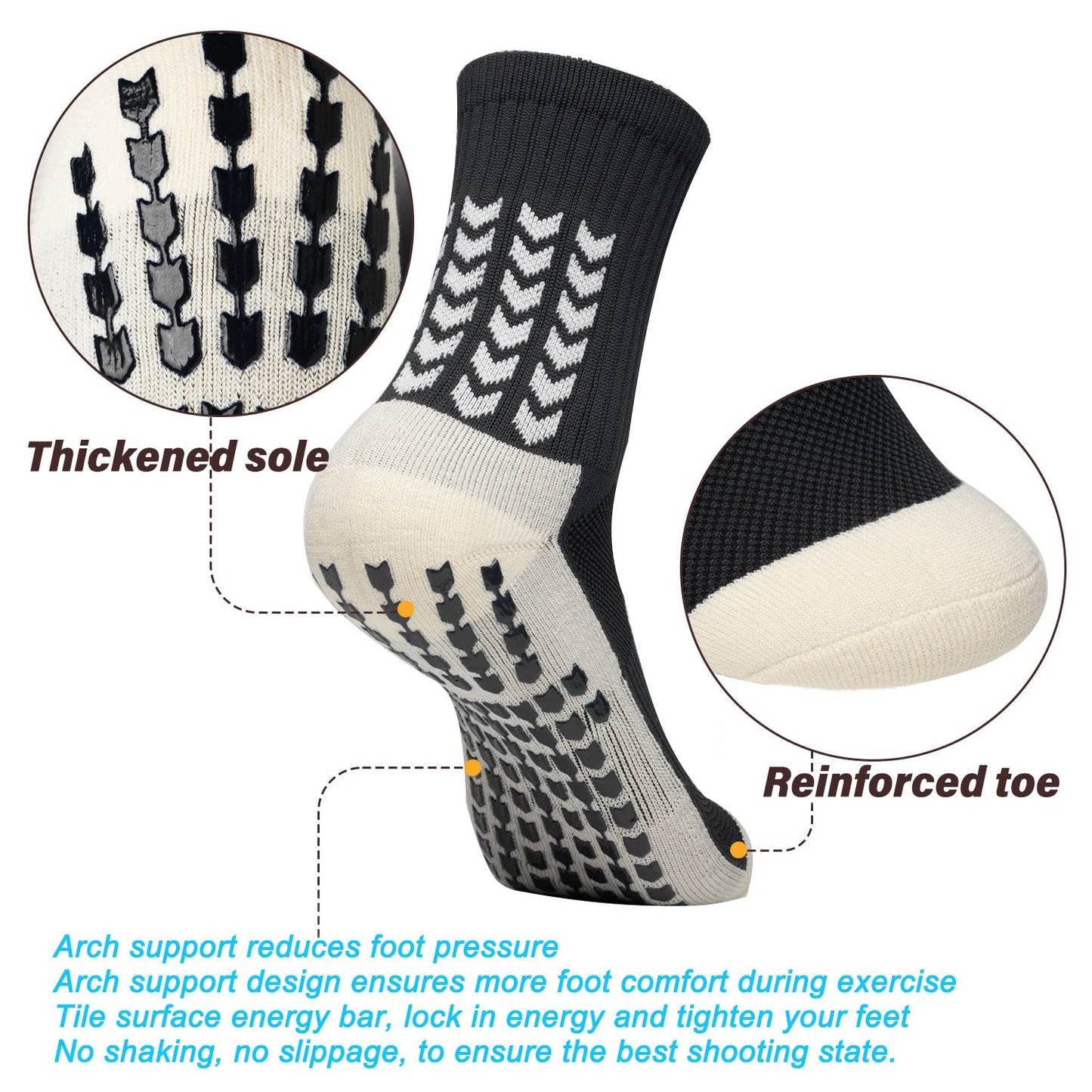 Premium Non-Slip Sports Socks for Young Athletes