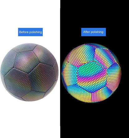 Reflective Kids Soccer Ball Size 4 - Color-Changing Fun for Toddlers -2