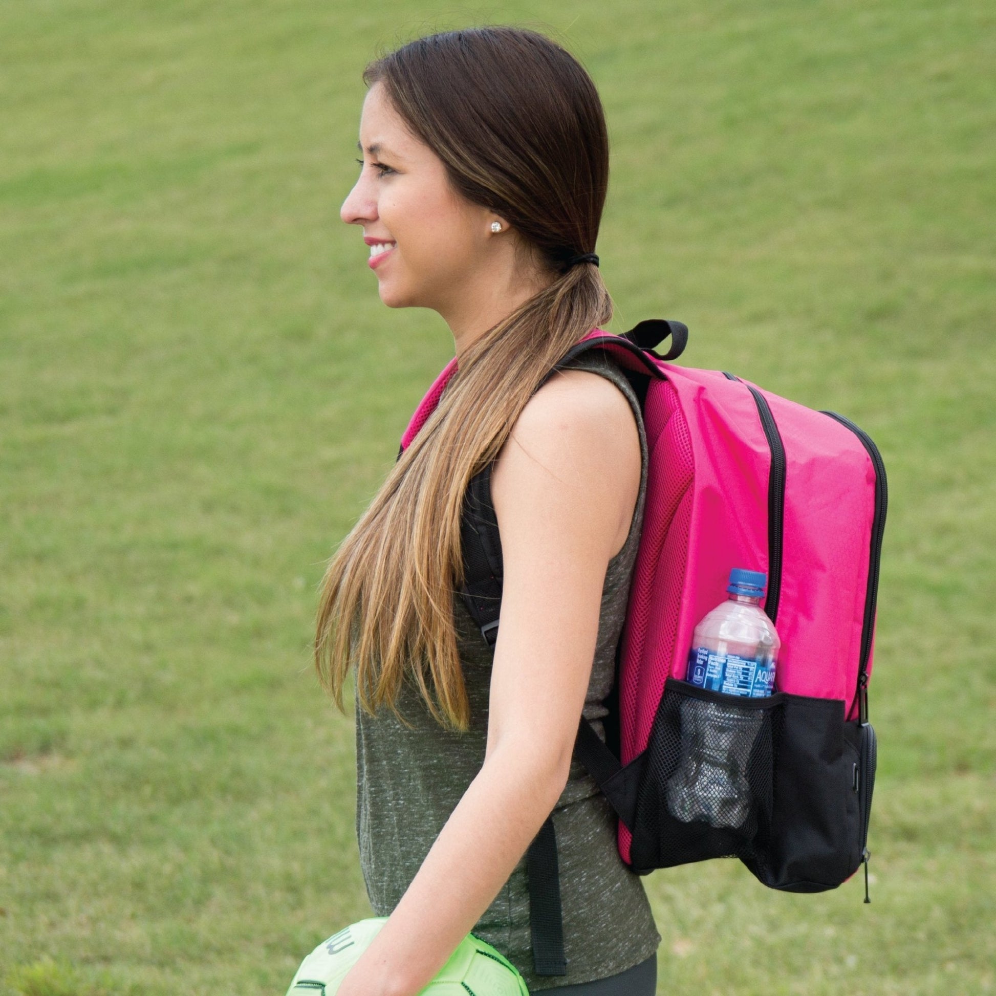 Does-it-all Youth Soccer Backpack - From Cleats to ConesPink