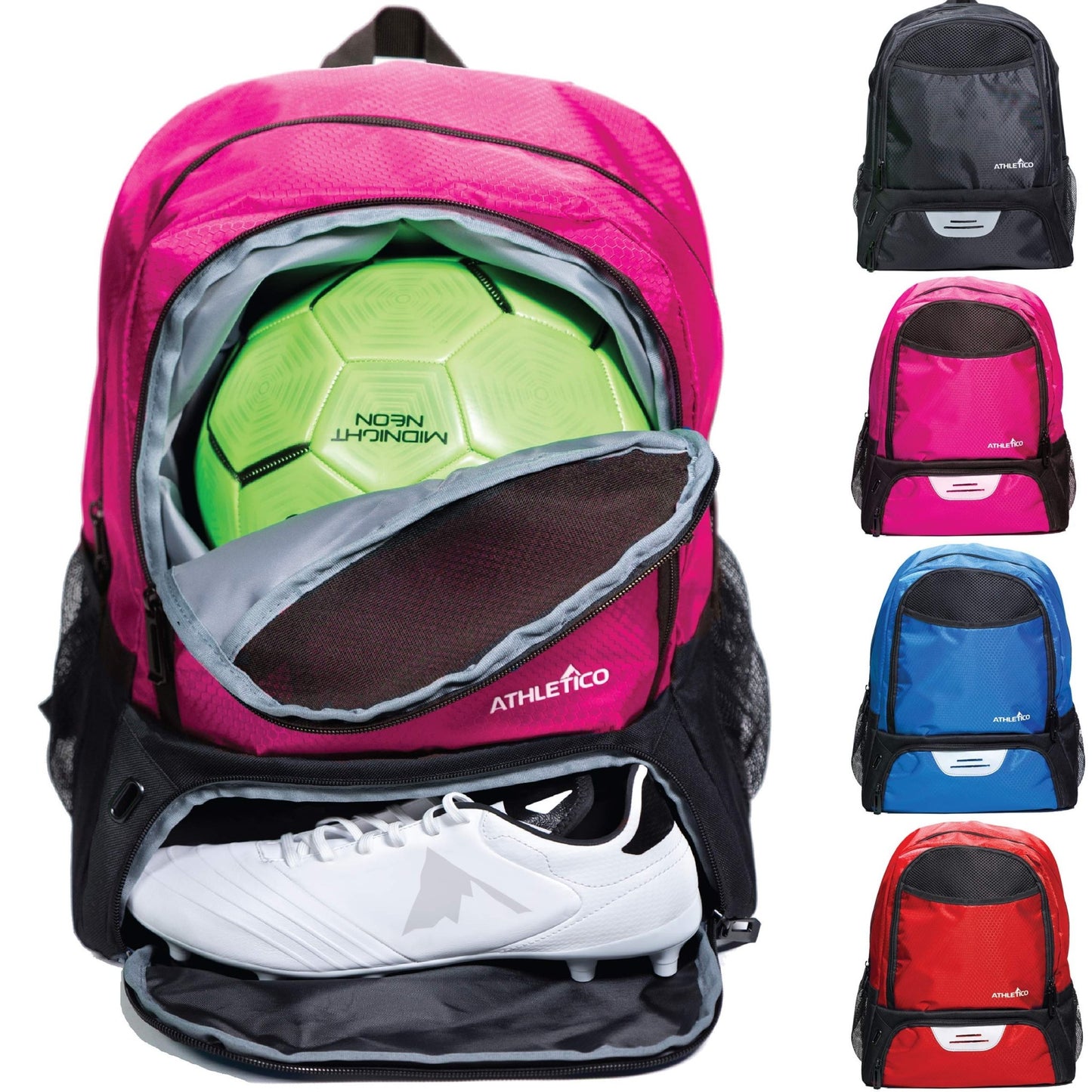 Does-it-all Youth Soccer Backpack - From Cleats to ConesBlue