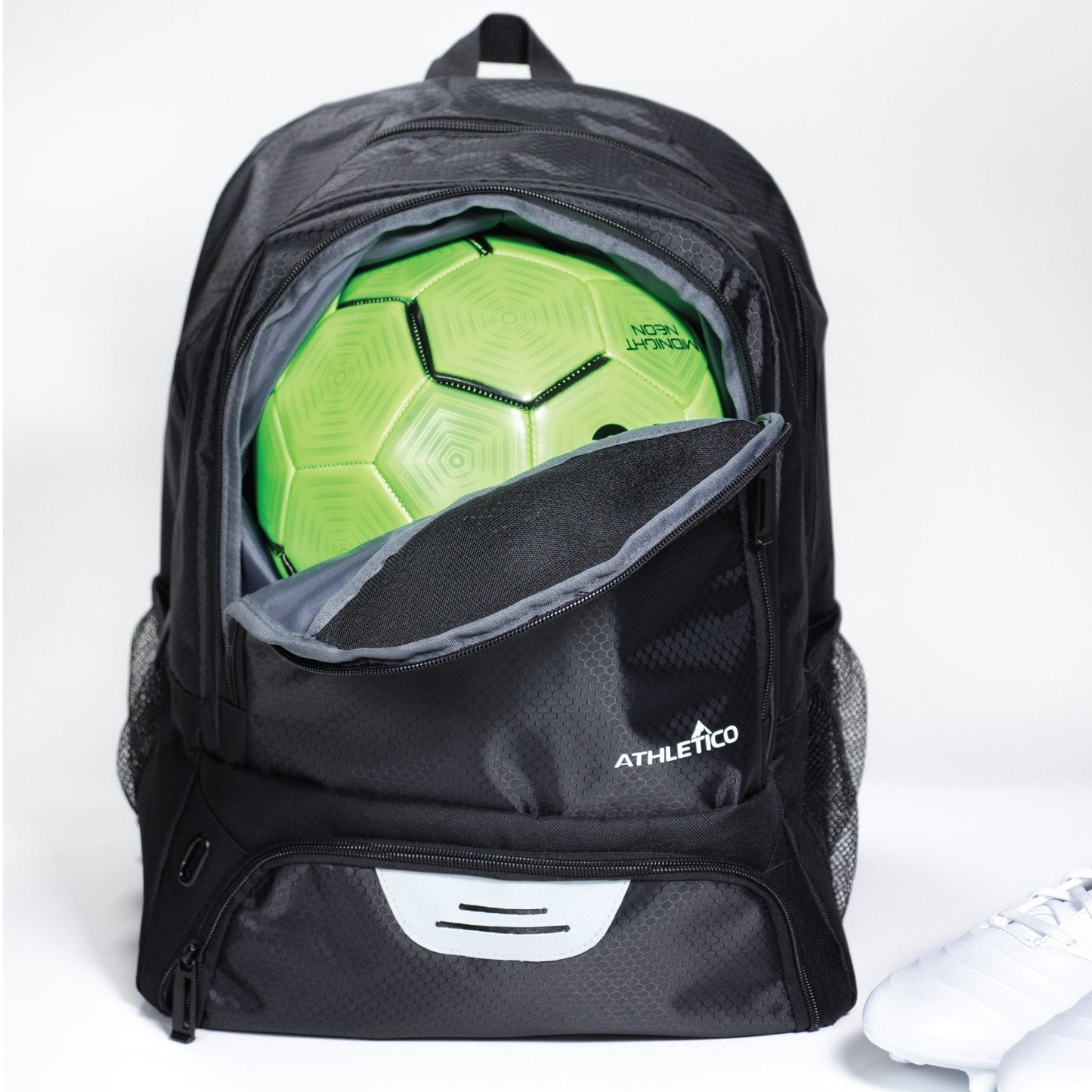 Does-it-all Youth Soccer Backpack - From Cleats to ConesBlack