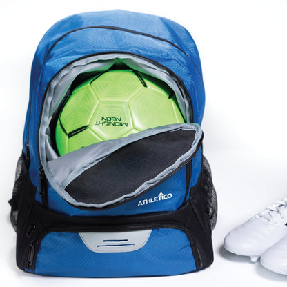 Does-it-all Youth Soccer Backpack - From Cleats to ConesBlue