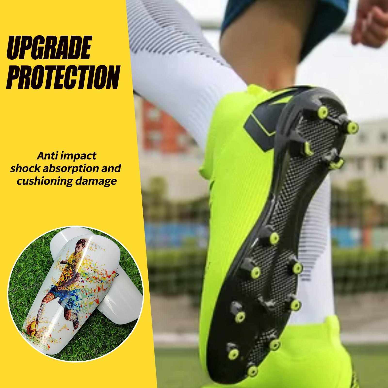 Kids' Personalized Shin Guards - Lightweight and Durable with Custom Photo OptionsS